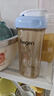 HEGEN海格恩吸管杯兒童水杯學(xué)飲杯奶瓶1-3-6歲直飲吸管嬰兒寶寶牛奶杯 【熱銷(xiāo)TOP】 吸管杯-莫蘭迪藍(lán) 曬單實(shí)拍圖