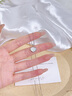 中國珠寶（Sino gem）一貝子銀項鏈女2025新款吊墜銀飾輕奢小眾生日禮物送女友 曬單實(shí)拍圖