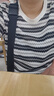 香影流蘇條紋黑色t恤女短袖2025夏裝新款寬松休閑風(fēng)正肩圓領(lǐng)上衣 黑色 T恤款 L 165/88A/110-125斤 曬單實(shí)拍圖