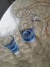 凱歡高檔白酒杯套裝中式水晶玻璃家用子彈杯一口小酒杯分酒器酒具 （6壺6杯）藍山款套裝 曬單實拍圖