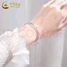 中國(guó)黃金（CHINA GOLD）銀手鐲足銀滿天星手鐲女實(shí)心推拉銀鐲七夕情人節(jié)禮物送女朋友老婆 【京速達(dá)】滿天星手鐲【約15g±1g】 曬單實(shí)拍圖