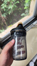 私家良品搖搖杯蛋白粉運動水杯男士2025新款tritan健身水壺攪拌杯子夏季 （攪拌球+奶瓶材質(zhì)）黑 420ml 曬單實拍圖