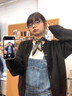 文枝絲巾女夏季小方巾黑色送媽媽生日禮物女士實用高級感送長輩輕奢 韓系腰果絲巾 70cm*70cm 曬單實拍圖