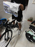 永久公路車(chē)自行車(chē)直把彎把山地車(chē)男女越野變速700C單車(chē)青少年競速賽車(chē) 鋼架 黑色 27速 燕把輻條輪 曬單實(shí)拍圖