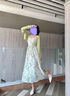 素織錦碎花吊帶連衣裙女夏季法式溫柔風(fēng)裙子長(zhǎng)裙兩件套小個(gè)子氣質(zhì)套裝 碎花吊帶連衣裙+開(kāi)衫【淺綠色】 L 【推薦體重100-120斤】 曬單實(shí)拍圖