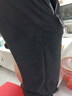 羅蒙（ROMON）冰絲休閑褲男2025夏季新款薄款男士涼感速干運(yùn)動(dòng)長(zhǎng)褲子 黑色 (平腳款) 2XL 曬單實(shí)拍圖