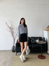 斯凱奇（Skechers）芭蕾德訓鞋2025夏季新款女鞋平底休閑鞋板鞋銀色板鞋低幫185324 曬單實拍圖