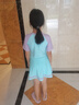ASK JUNIOR【泡溫泉】【含泳帽】女童泳衣夏清涼兒童休閑連體式泳裙  160 曬單實(shí)拍圖