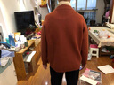 恒源祥胖媽媽秋裝新款毛衣外套春秋季洋氣中年大碼針織開衫中老年人上衣 卡其色 M (90-105斤) 曬單實(shí)拍圖