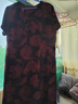 梵花秀媽媽裝新款連衣裙洋氣高貴新款大碼貴夫人中老年女裝夏裝過(guò)膝裙子 紅花高品質(zhì)連衣裙 4XL 建議穿145-160斤 曬單實(shí)拍圖