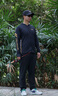 達億瓦（DAIWA）25春夏DE-5025CS 防曬釣魚(yú)服輕薄速干運動(dòng)服長(cháng)袖外套 黑金 L 曬單實(shí)拍圖
