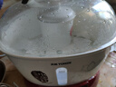 天際隔水燉鍋 2.2L/3.2L/4L升電燉鍋 家用陶瓷大容量電燉盅 煮粥鍋煲湯鍋 電燉燉鍋 燕窩燉盅 隔水燉盅 棗紅色 3.2L 一鍋四膽 曬單實拍圖