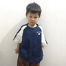 班尼路童裝男童套裝兒童純棉短袖工裝褲兩件套2025新款男孩薄款半袖上衣 深藍(lán)拼白想要足球X+卡其樹叢貼 140 【推薦體重56-68斤】 曬單實(shí)拍圖