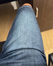 HLA海瀾之家牛仔短褲男25輕商務(wù)時(shí)尚水洗六分短褲夏季男 曬單實(shí)拍圖