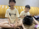 女童睡衣三件套2025新款夏季純棉短袖兒童夏款女孩洋氣大童家居服 31402 【短袖+短褲+長褲】 160 【M碼】150-160CM 85-100斤 曬單實拍圖