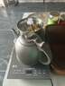 新飛全自動上水電熱水壺泡茶桌茶臺燒水壺一體機辦公室功夫茶煮水壺電茶壺茶具套裝燒水器泡茶機家用 1L 雙邊上水消毒款 曬單實拍圖