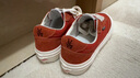 VISION STREET WEAR FLAT TOP經(jīng)典復(fù)古多色低幫翻毛皮帆布滑板鞋男女板鞋 西柚色 37 曬單實(shí)拍圖