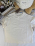 Olrain歐芮兒法式白色短袖T恤女夏季新款寬松愛心刺繡上衣 白色 M 曬單實拍圖
