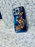 品盟（PISMEXOK）適用于蘋果iphone16/15promax手機(jī)殼感復(fù)古星光白藍(lán)漸變蝴蝶鏡頭閃粉支架保護(hù)套新款女后殼 星光蝴蝶-鏡頭支架 iPhone 16 pro 曬單實拍圖