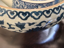 初伍汝窯青花茶洗功夫茶具配件杯洗茶臺(tái)水盂茶渣缸廢水缸水盂大號(hào)水洗 曬單實(shí)拍圖