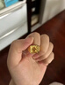 老鳳祥發(fā)字黃金戒指男士足金999招財發(fā)財活口金戒指送老公爸爸生日禮物 黃金戒指(多退少補) 曬單實(shí)拍圖