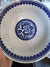 富玉餐具碗盤(pán)散件中式釉中彩家用餐具自由搭中國(guó)風(fēng)玲瓏瓷碗碟菜盤(pán)子 青韻 8寸盤(pán) 曬單實(shí)拍圖