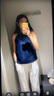 UR2025春季新款女裝復古休閑蝴蝶結無袖牛仔襯衫UYU850007 曬單實拍圖