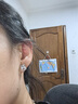 JOLEE耳釘女S925銀時(shí)尚綠水晶耳環(huán)耳墜彩色寶石飾品送女士禮物一物一證 曬單實(shí)拍圖