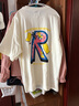 公雞冠軍（rooster champion）短袖T恤男夏季新款寬松圓領(lǐng)打底衫純棉印花潮牌情侶通勤風(fēng)上衣 奶油白 L 曬單實(shí)拍圖