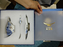 永豐源（auratic）鉑金青花 3頭陶瓷中式咖啡杯碟套裝 青花瓷 男士送禮 禮盒裝 孔雀藍(lán) 曬單實(shí)拍圖