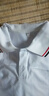 雷姆汀兒童校服短袖體恤夏季休閑學院風白色上衣校服polo衫中小學生班服 白色(藏藍領白邊) 100 曬單實拍圖