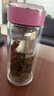 希諾雙層玻璃杯家用辦公水杯女高顏值過濾泡茶杯子XN-9331粉色 240mL 曬單實拍圖