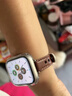 圣卡泊適用iwatch10蘋(píng)果applewatch手表帶iphonewatch雙扣腕帶watchs9/8/se高級(jí)感iwatchs7真皮女s8s9s10 棕紅拼奶杏【雙釘雙拼色】 iwatch10代【 曬單實(shí)拍圖