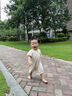 babylove嬰兒連體衣夏季薄款無染彩棉男女寶寶哈衣爬爬服嬰幼兒衣服夏裝 無染彩棕-條紋 90cm 曬單實拍圖