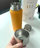 尚明茶水分離保溫杯大容量泡茶杯戶外便攜燜茶杯悶杯男女士不銹鋼內(nèi)膽 黃色400ml 曬單實拍圖