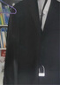 羅蒙（ROMON） 西服男商務(wù)正裝單西修身西裝外套伴郎結(jié)婚禮服 黑色 2XL  曬單實(shí)拍圖