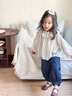 迪士尼（Disney）童裝女童套裝春秋2025新款兒童衣服女中小童豎條印花兩件套小女孩 圖片色 130 建議7~8歲（120-130cm） 曬單實拍圖