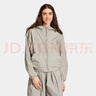 阿迪達斯 （adidas）女子運動(dòng)休閑夾克外套JC5115 灰褐色  M  曬單實(shí)拍圖