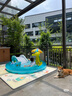 INTEX 57165鱷魚戲水噴水池 嬰兒玩具游戲屋戲水池寶寶玩具池海洋球池 曬單實(shí)拍圖