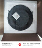 蘇氏陶瓷（SUSHI CERAMICS）創(chuàng)意西式矩紋形灰色圓盤飯菜盤西餐盤4個(gè)裝 曬單實(shí)拍圖