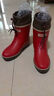 非常行（Jolly Walk） 雨鞋女 雨靴短筒時(shí)尚水鞋防水膠鞋套鞋水靴JW302 紅色 38 曬單實(shí)拍圖