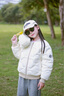 巴拉巴拉balaOne童裝兒童輕暖羽絨服男女童冬裝內膽外套2025舒適 奶白10501-白鴨絨 130 （充絨量80g） 曬單實(shí)拍圖