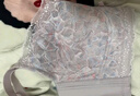 浪莎內衣女套裝小胸文胸顯大莫代爾超柔杯純欲性感送女友禮物美背胸罩 淺紫色套裝 75A B=34AB（中厚杯2.5厘米） 曬單實拍圖