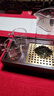 神雕（SHEN DIAO）花梨木干泡盤家用實(shí)木小號(hào)迷你儲(chǔ)水式茶臺(tái)簡(jiǎn)約中式方壺承 黑檀木有孔壺承(19.5cm*14.5cm) 曬單實(shí)拍圖
