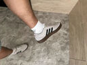 adidas「小鋸齒」D-PAD CLASSIC休閑美高風(fēng)復(fù)古籃球板鞋阿迪達(dá)斯 淺灰/黑色/淺猩紅   42.5 曬單實(shí)拍圖