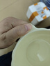 高義夫奶fufu雙耳碗可愛(ài)南瓜碗蒸蛋碗家用陶瓷碗釉下彩沙拉碗 黃色蝴蝶南瓜雙耳碗 曬單實(shí)拍圖