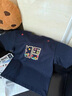 NSTNEW START發(fā)芽計劃幾何游牧潮牌刺繡寬松百搭男女款短袖T恤 藏青色 L 曬單實拍圖
