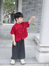 DOMIAMIAKIDS2025新款寶寶表演服禮服兒童漢服改良夏季男女童古裝短袖唐裝 男童（套裝） 150 【建議身高141-150cm】 曬單實(shí)拍圖