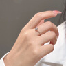 中國黃金China Gold鉆石戒指女六爪真鉆表白求婚鉆戒生日禮物送女友老婆結(jié)婚紀(jì)念日 守護(hù)一生鉆石戒指+證書禮盒 曬單實(shí)拍圖