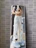 LDBE美式高街格子翻邊口袋工裝牛仔褲女夏季小狗刺繡寬松直筒闊腿長褲 白色 L 曬單實拍圖